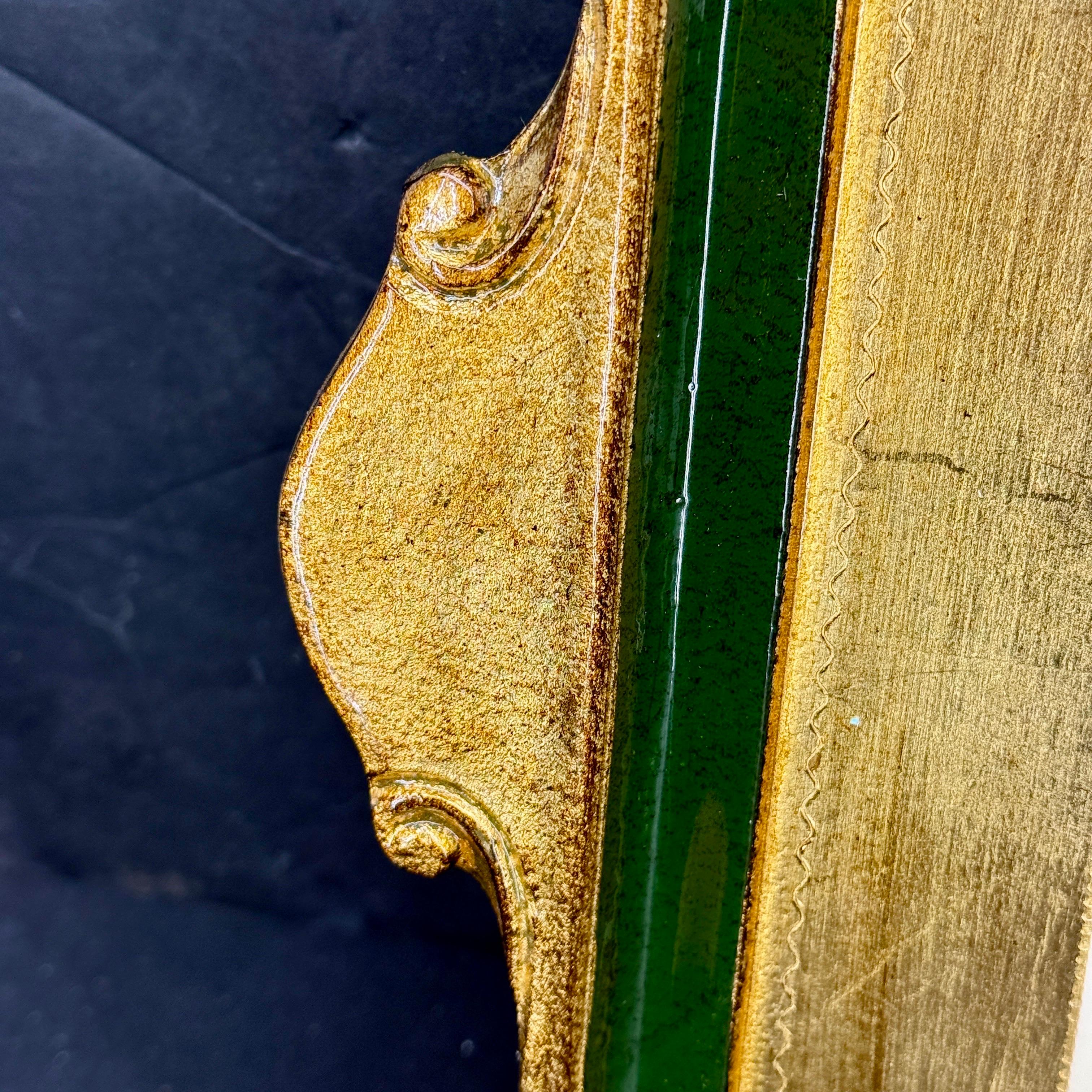 Large Italian Florentine Gilt Wood Gold Tray with Fruits en vente 6