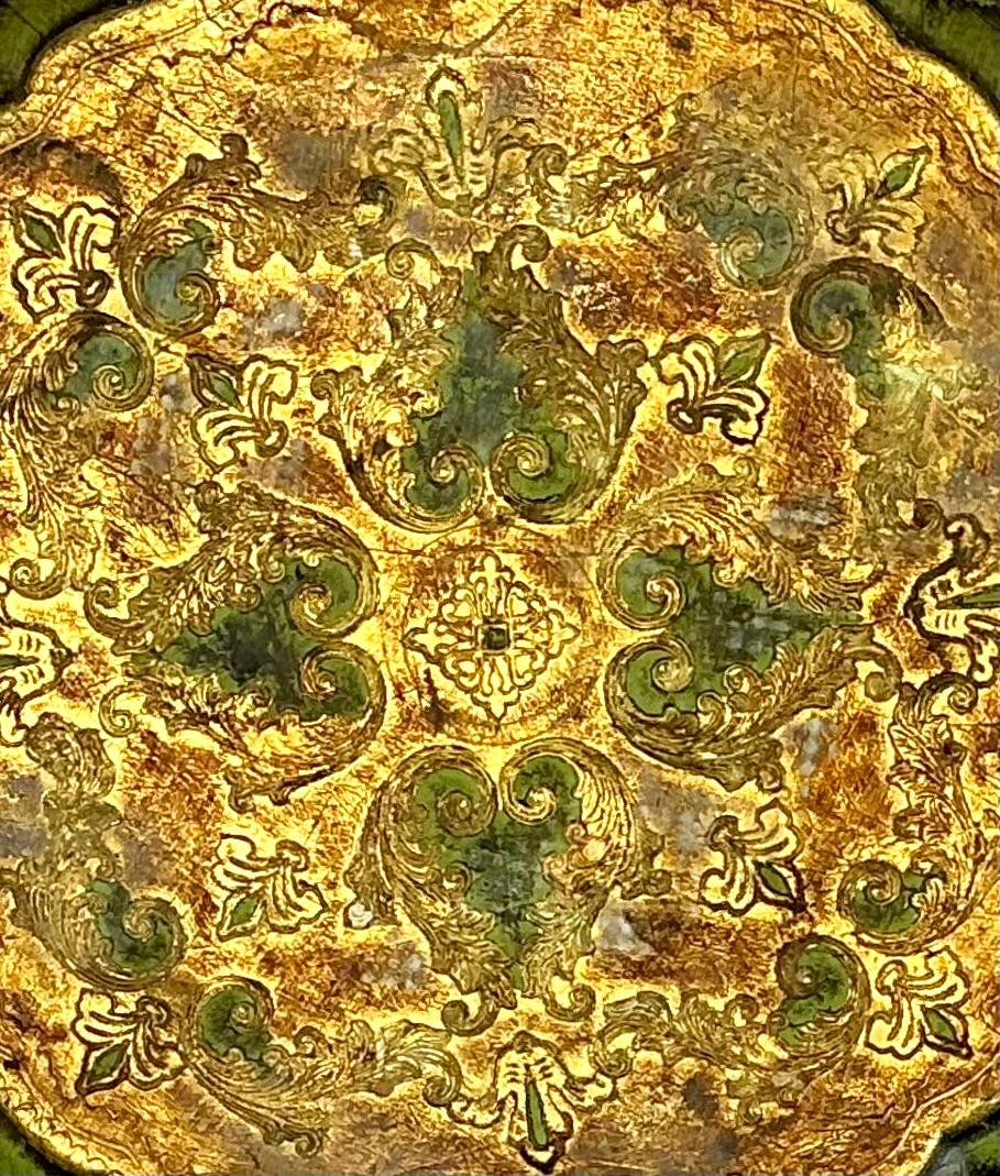 Wood Large Italian Florentine Giltwood Decorative Tray For Sale