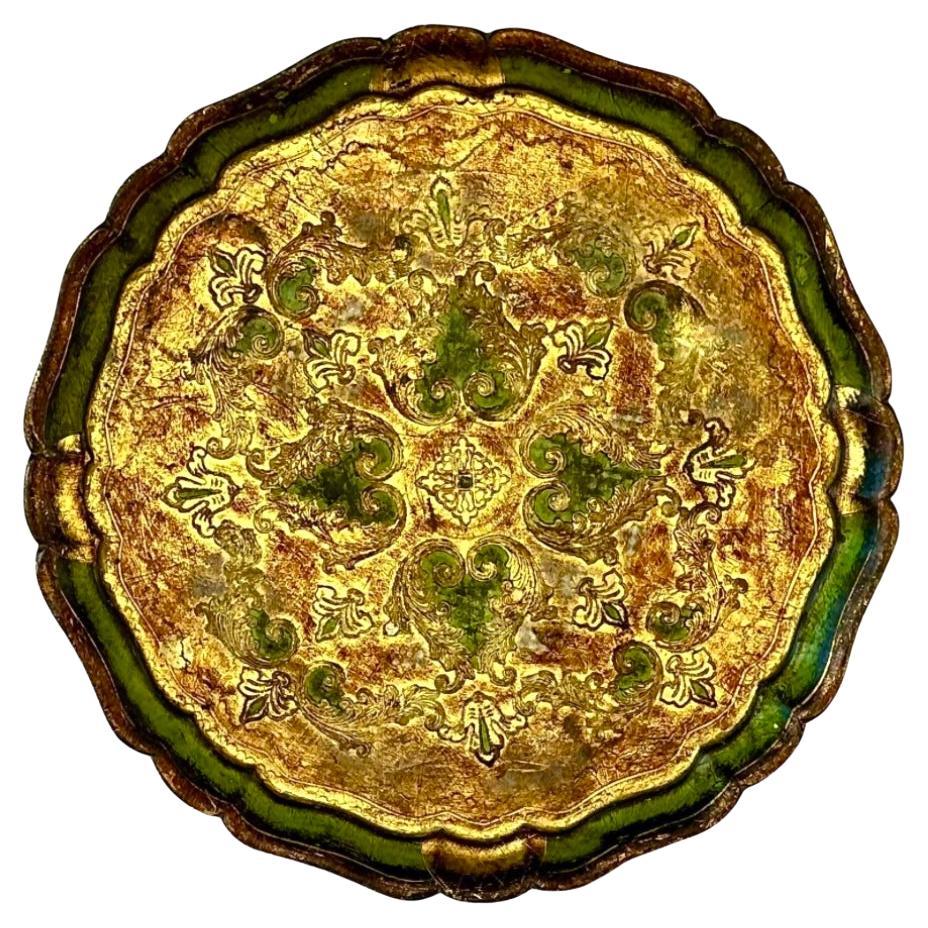 Large Italian Florentine Giltwood Decorative Tray
