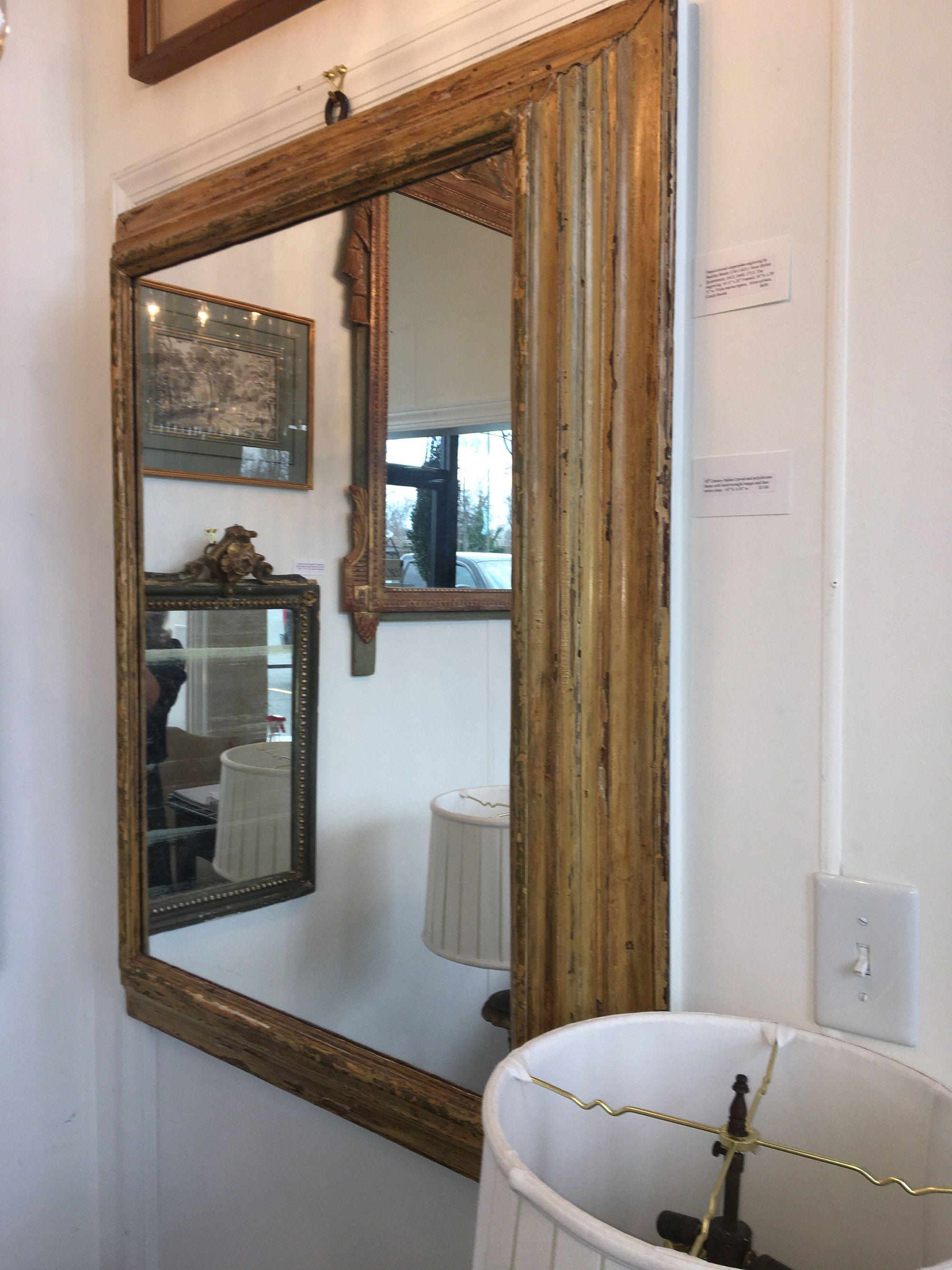 Carved Large Italian Frame with Mirror, 18th Century