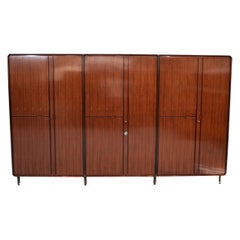 Large Italian Galleria Mobili D'Arte Cantù Rosewood Wardrobe