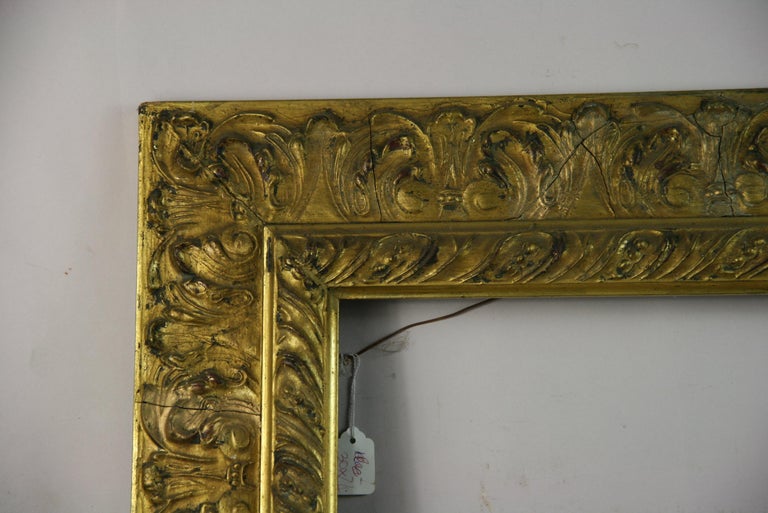 Mid-20th Century Large Italian Giltwood Frames '2 Available' For Sale
