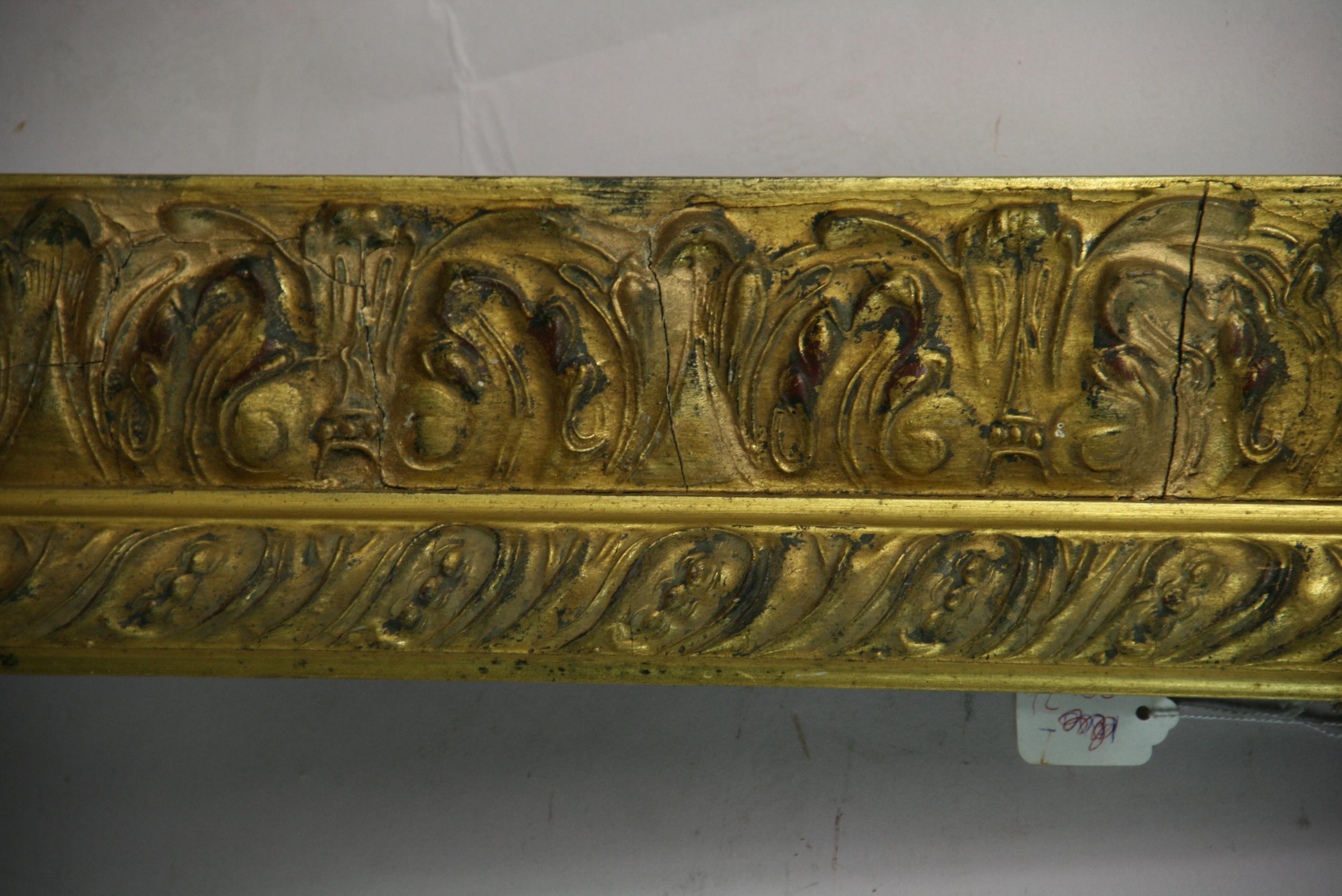 Large Italian Gilt wood Frames  In Good Condition For Sale In Douglas Manor, NY