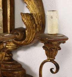 Large Italian Giltwood Sconce - circa 1880