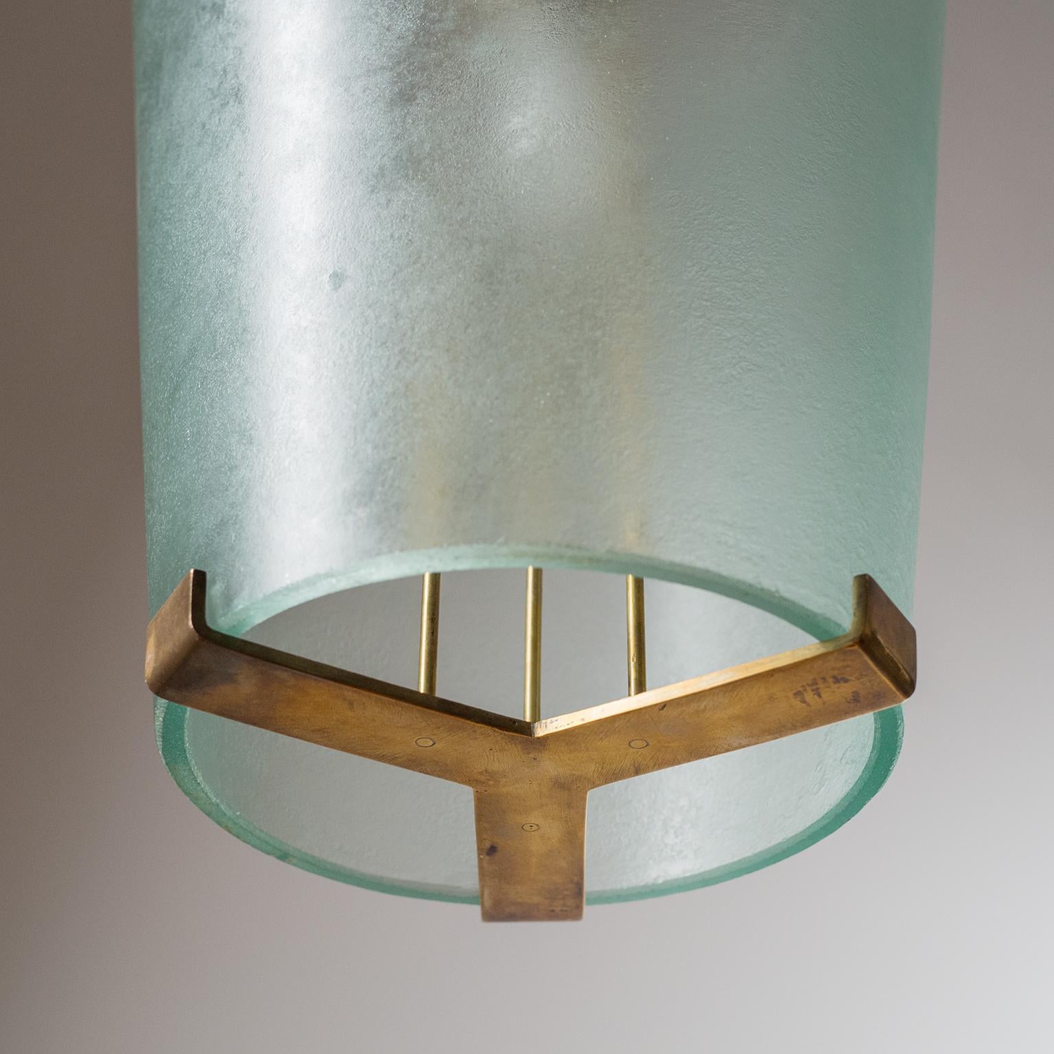 Large Italian Glass Lantern, circa 1960 7