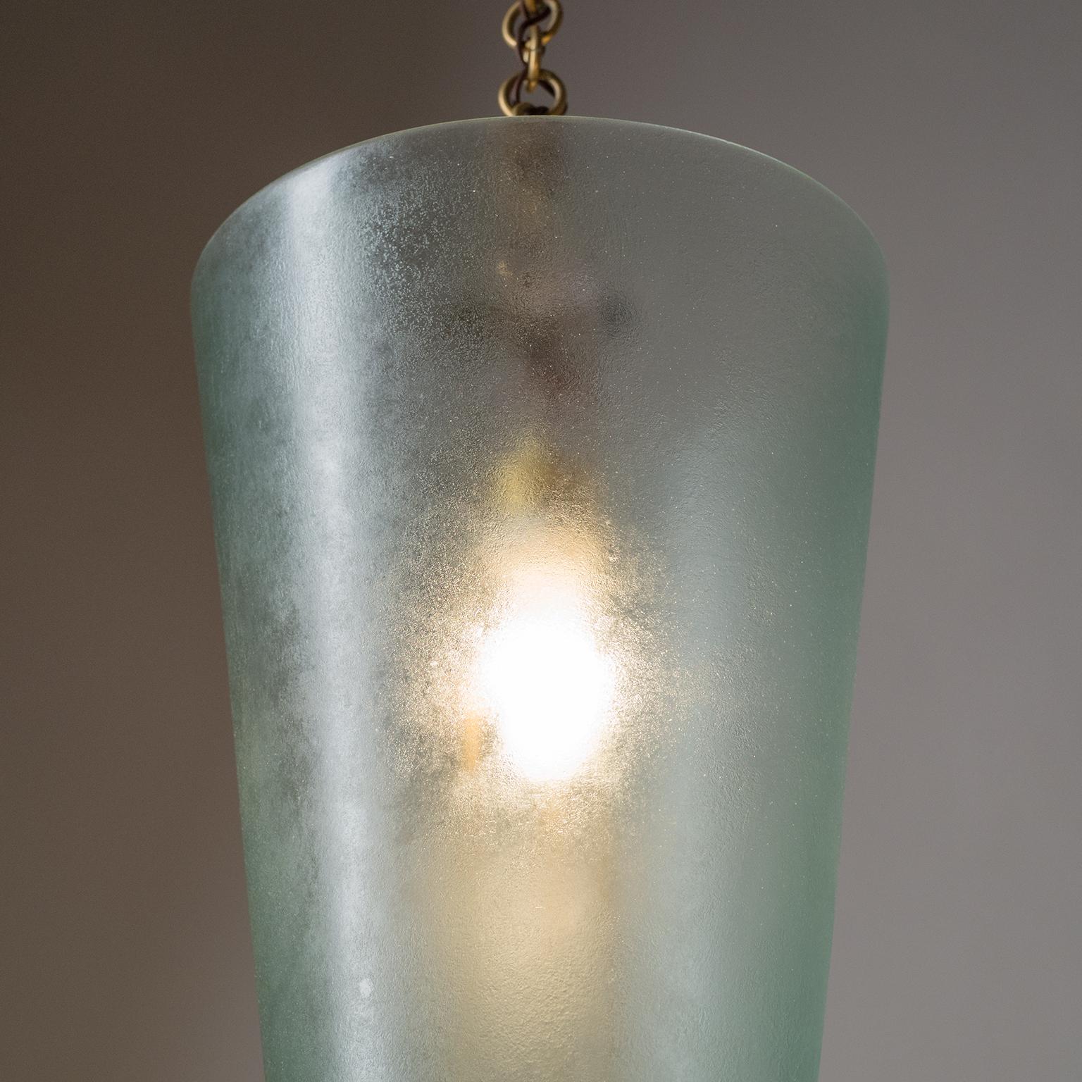 Large Italian Glass Lantern, circa 1960 3