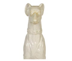 Large Italian Glazed Pottery Greyhound
