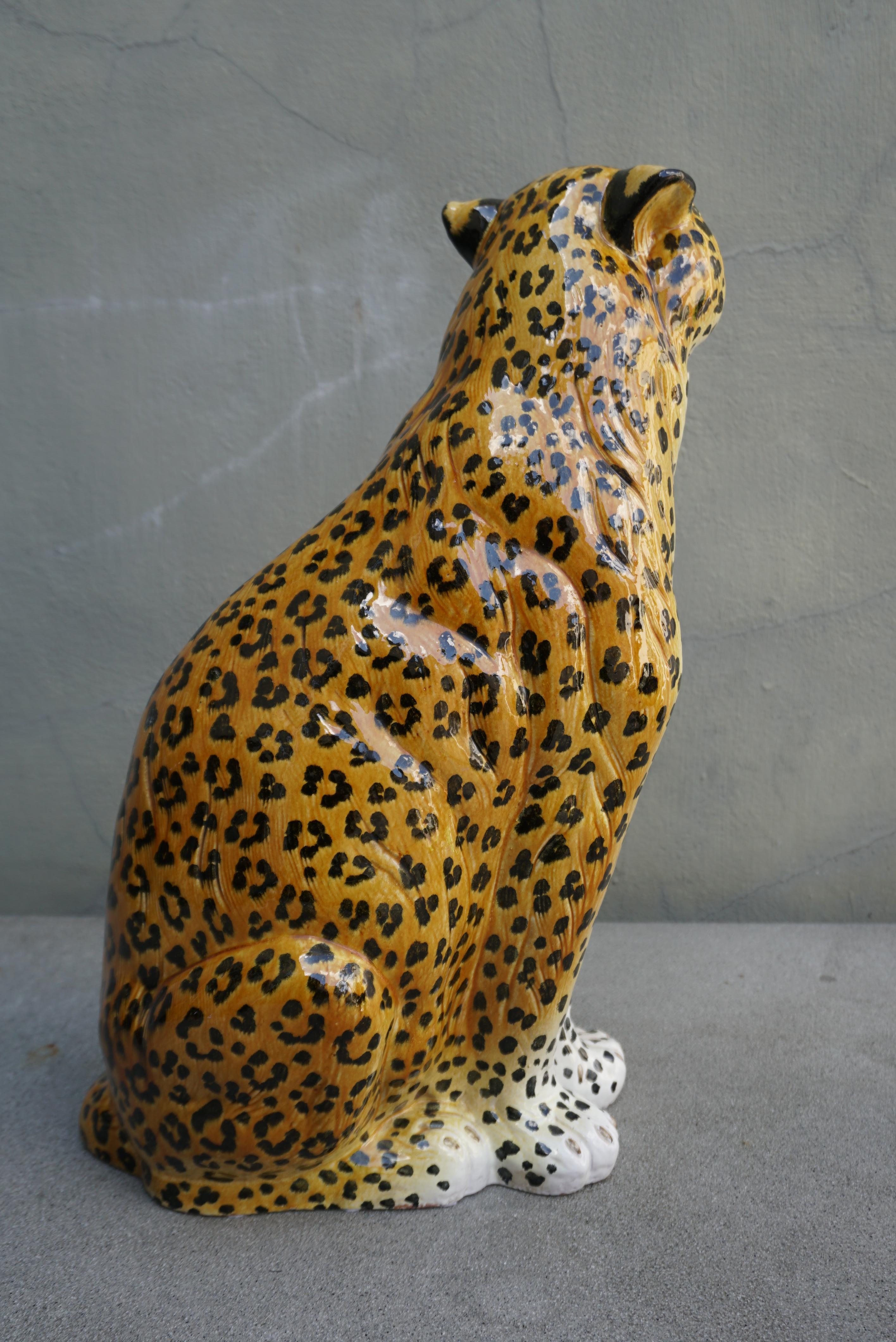 leopard statue large