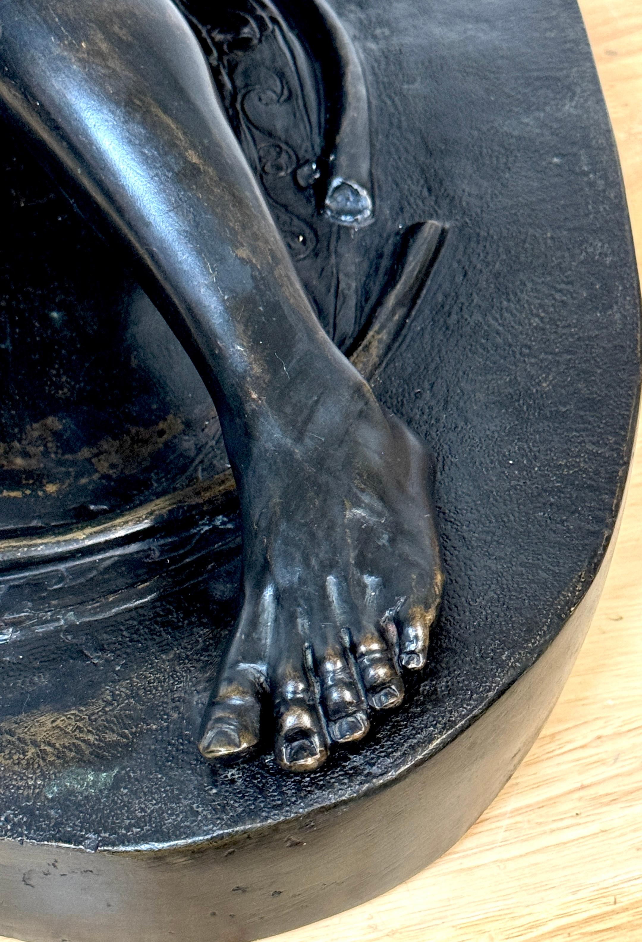Gran escultura italiana Grand Tour de bronce 