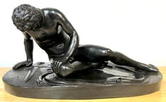 Large Italian Grand Tour Bronze Sculpture "Dying Galata" /Dying Gaul, C. 1875