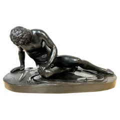 Large Italian Grand Tour Bronze Sculpture "Dying Galata" /Dying Gaul, C. 1875