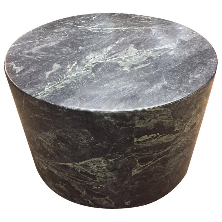 Large Italian Green Marble Pedestal For Sale at 1stDibs