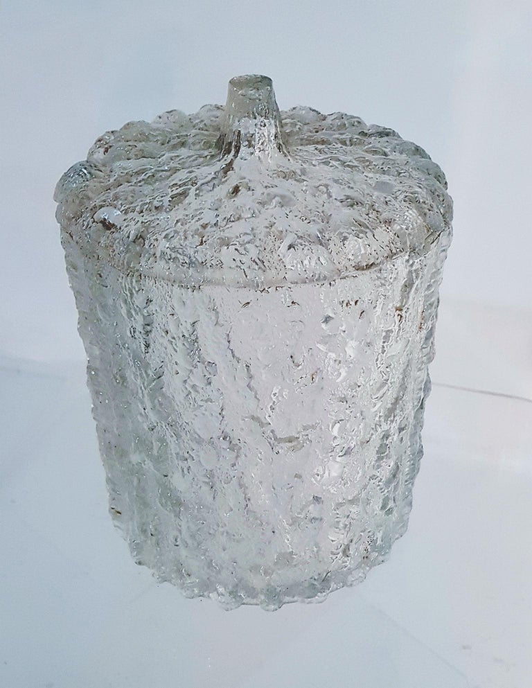 Large Italian Ice Bucket in Glass For Sale at 1stdibs