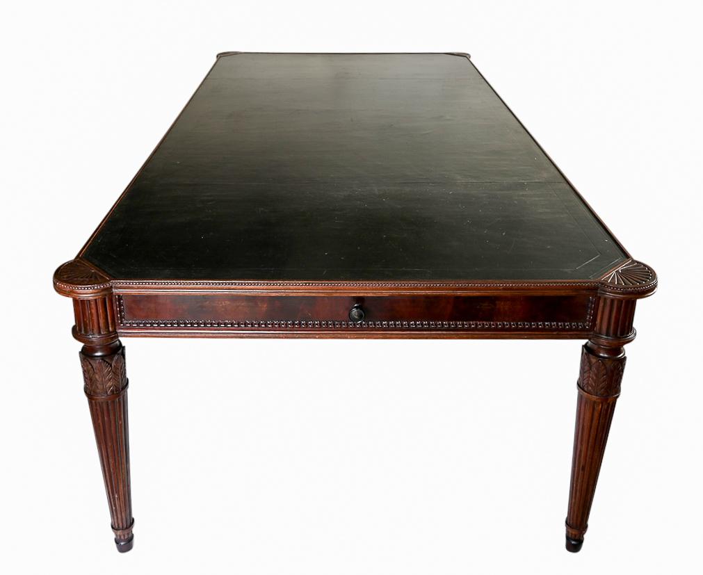 Large Italian Library Table in the 18th Century Style Ex Collection Pierre Bergé 7