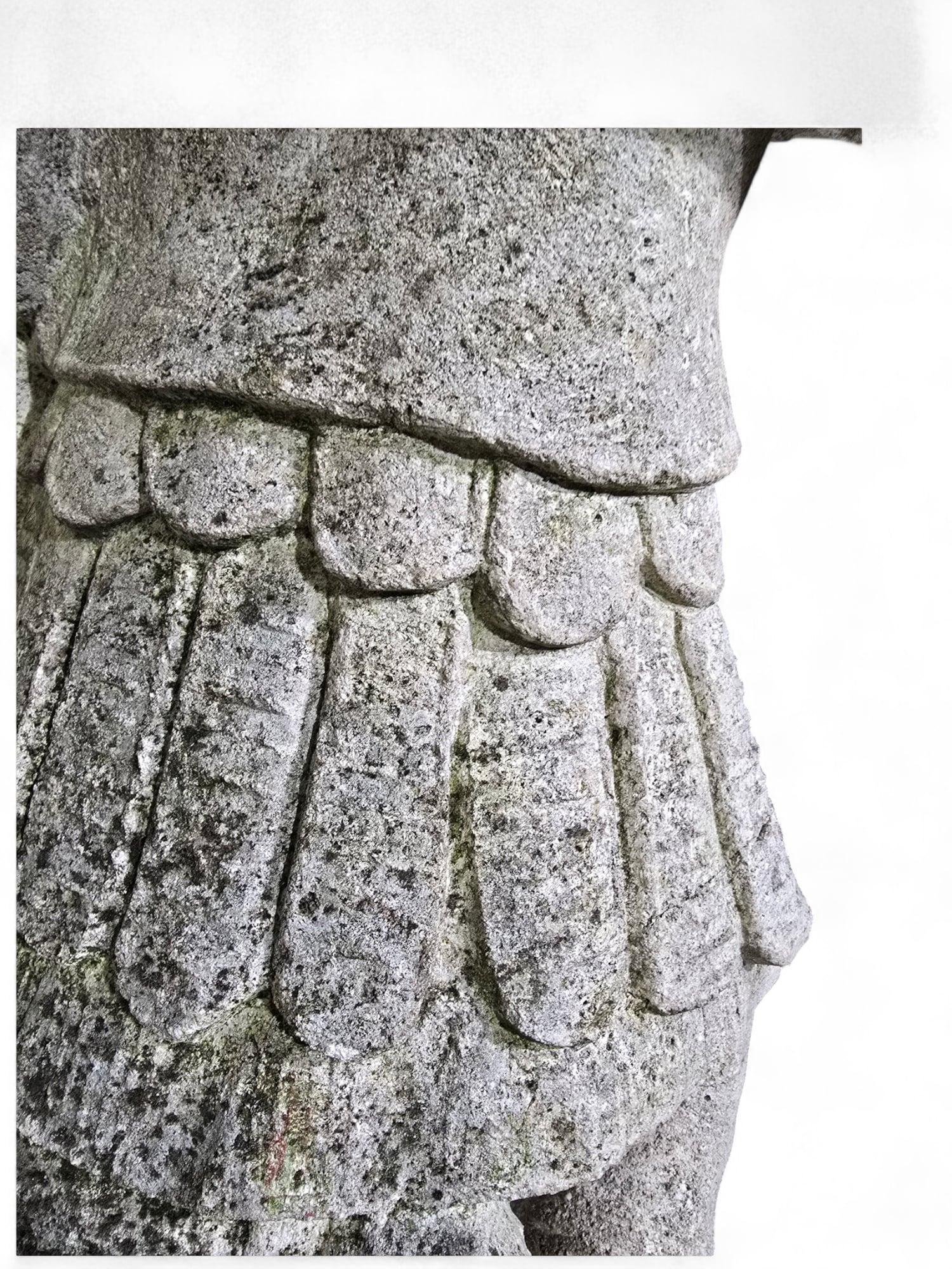 Limestone LARGE ITALIAN LIMESTONE STATUE - 19TH CENTURY, 185 cm For Sale