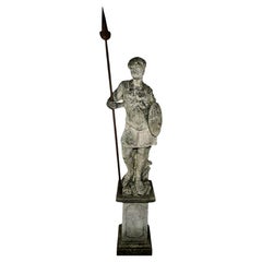 LARGE ITALIAN LIMESTONE STATUE - 19TH CENTURY, 185 cm