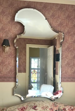 Large Beveled Paisley Shield Mirror