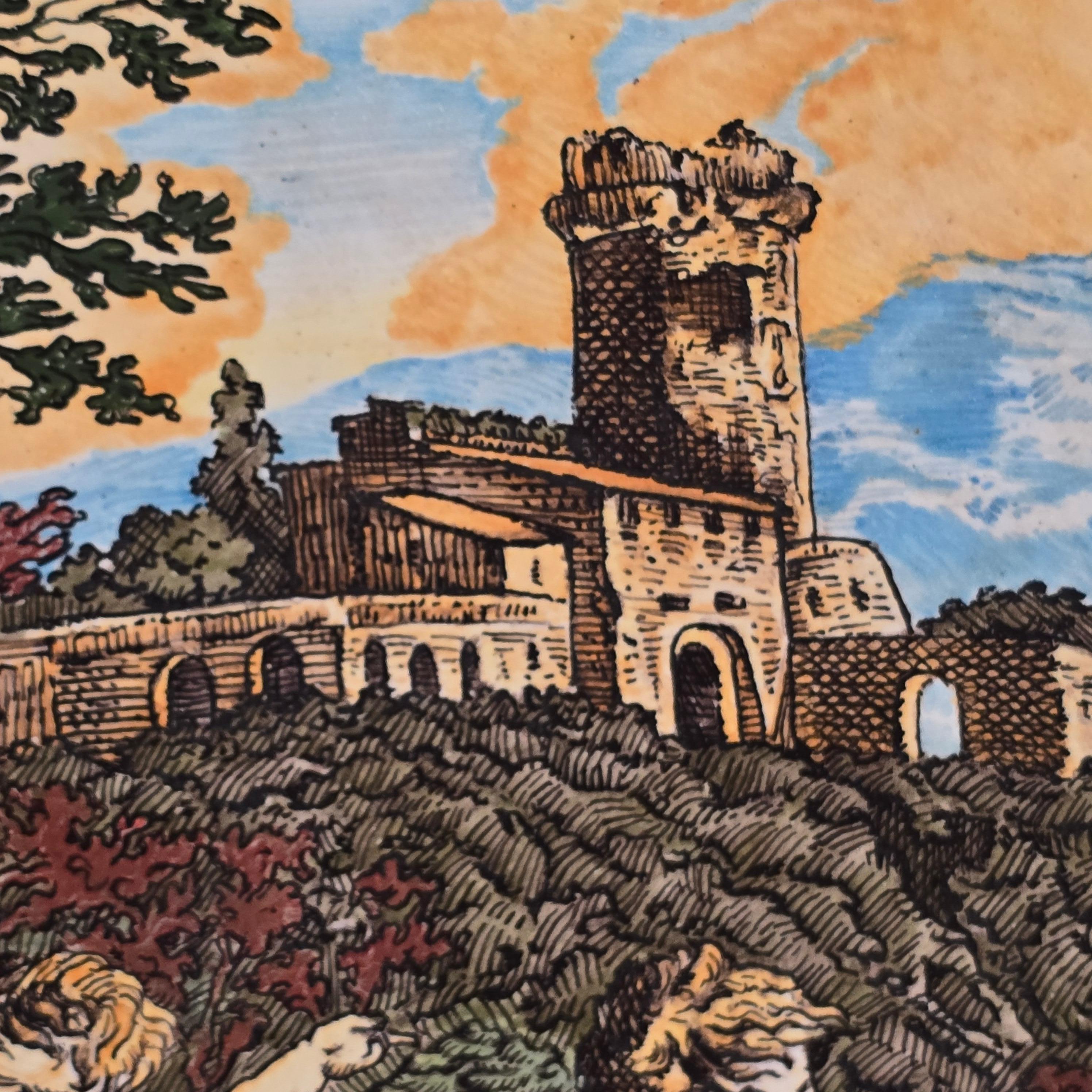 Grand chargeur en majolique italienne de Sandro Angelini en vente 3