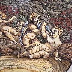 Large Italian Majolica Charger by Sandro Angelini