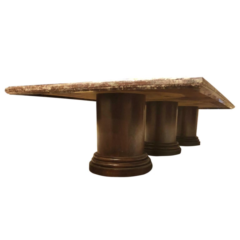 Large Italian Marble Table For Sale at 1stDibs