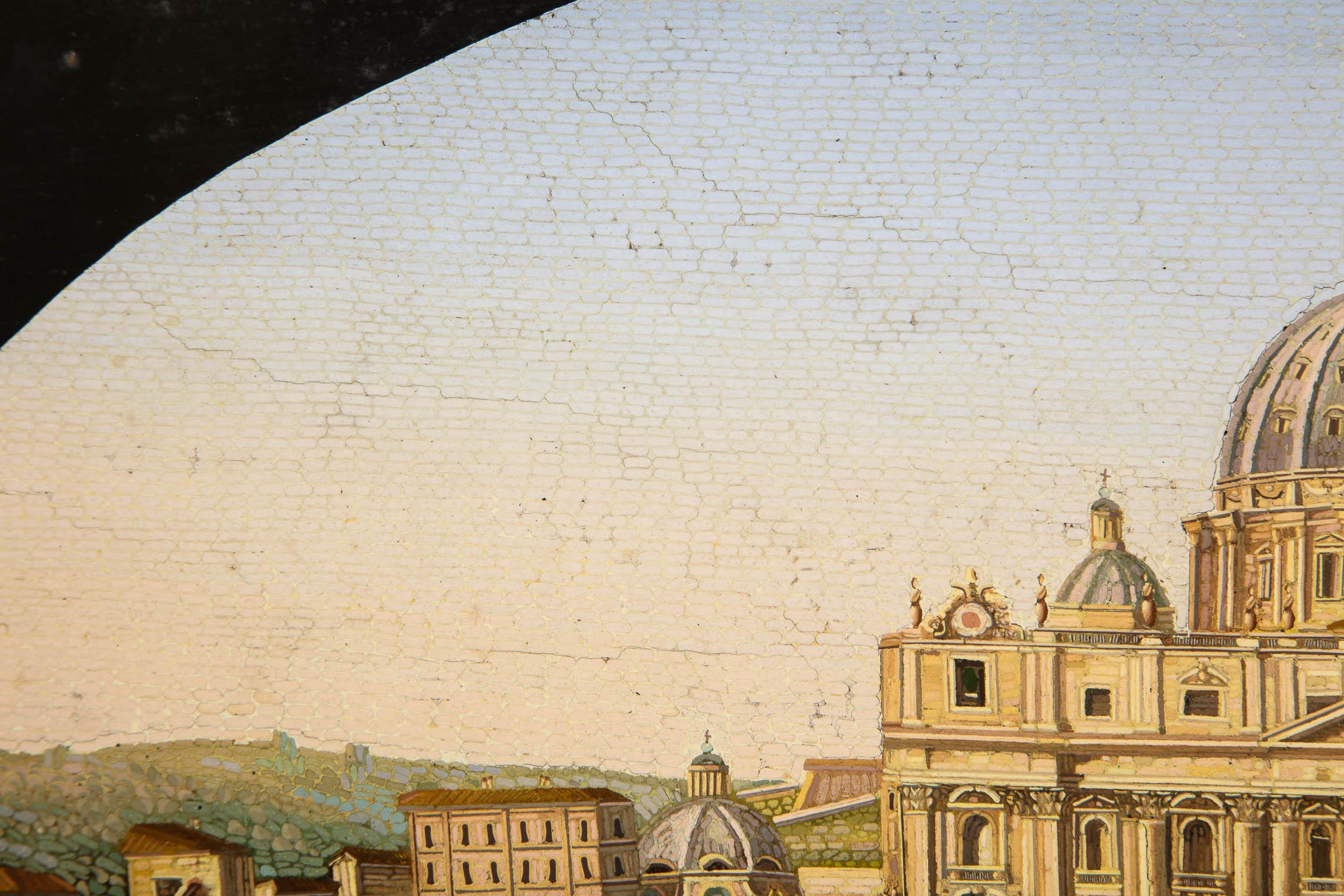 Large Italian Micromosaic Plaque of St. Peter’s Basilica, Venice, circa 1860 12