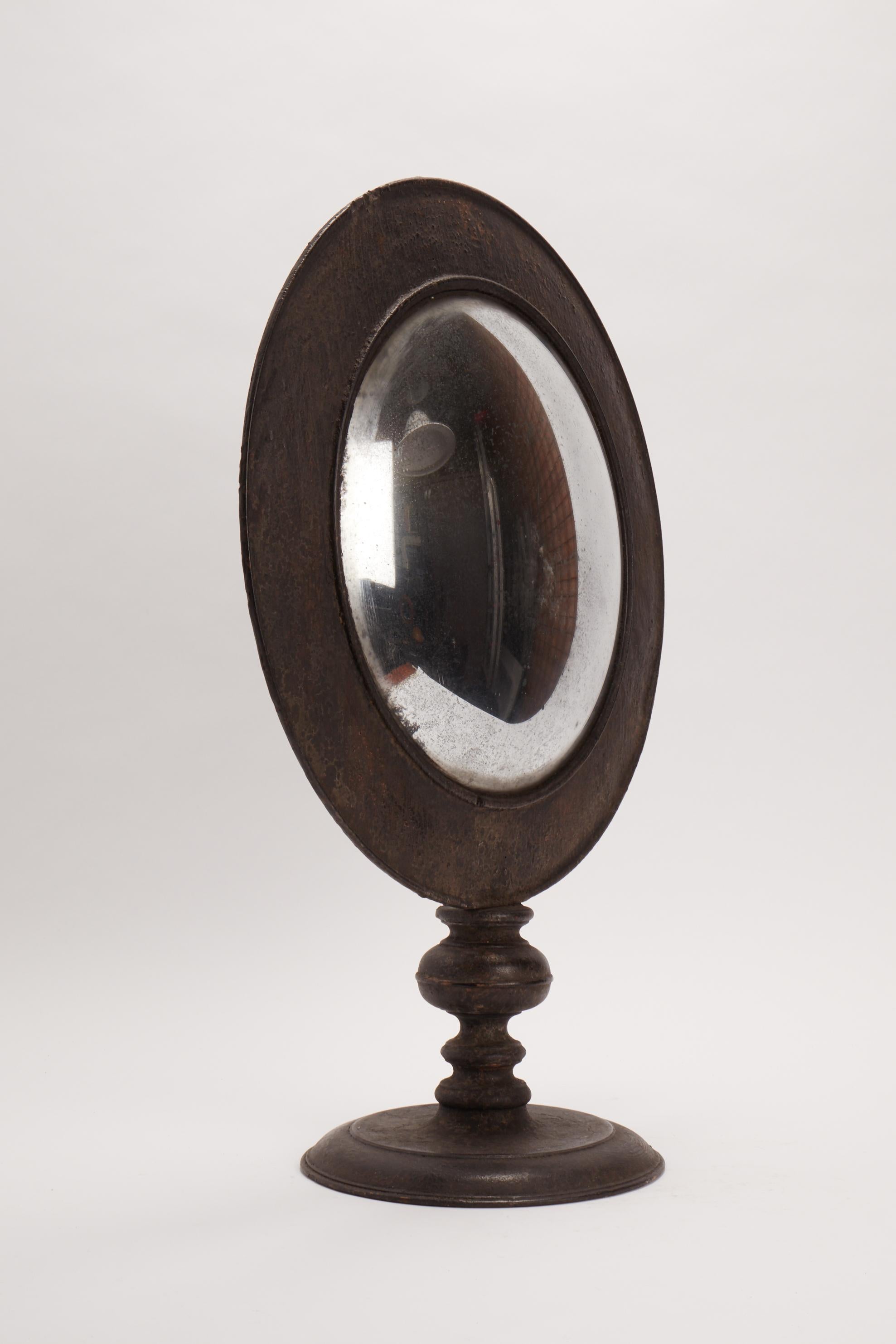 Large Italian Mid-19th Century Convex Table Mirror 1