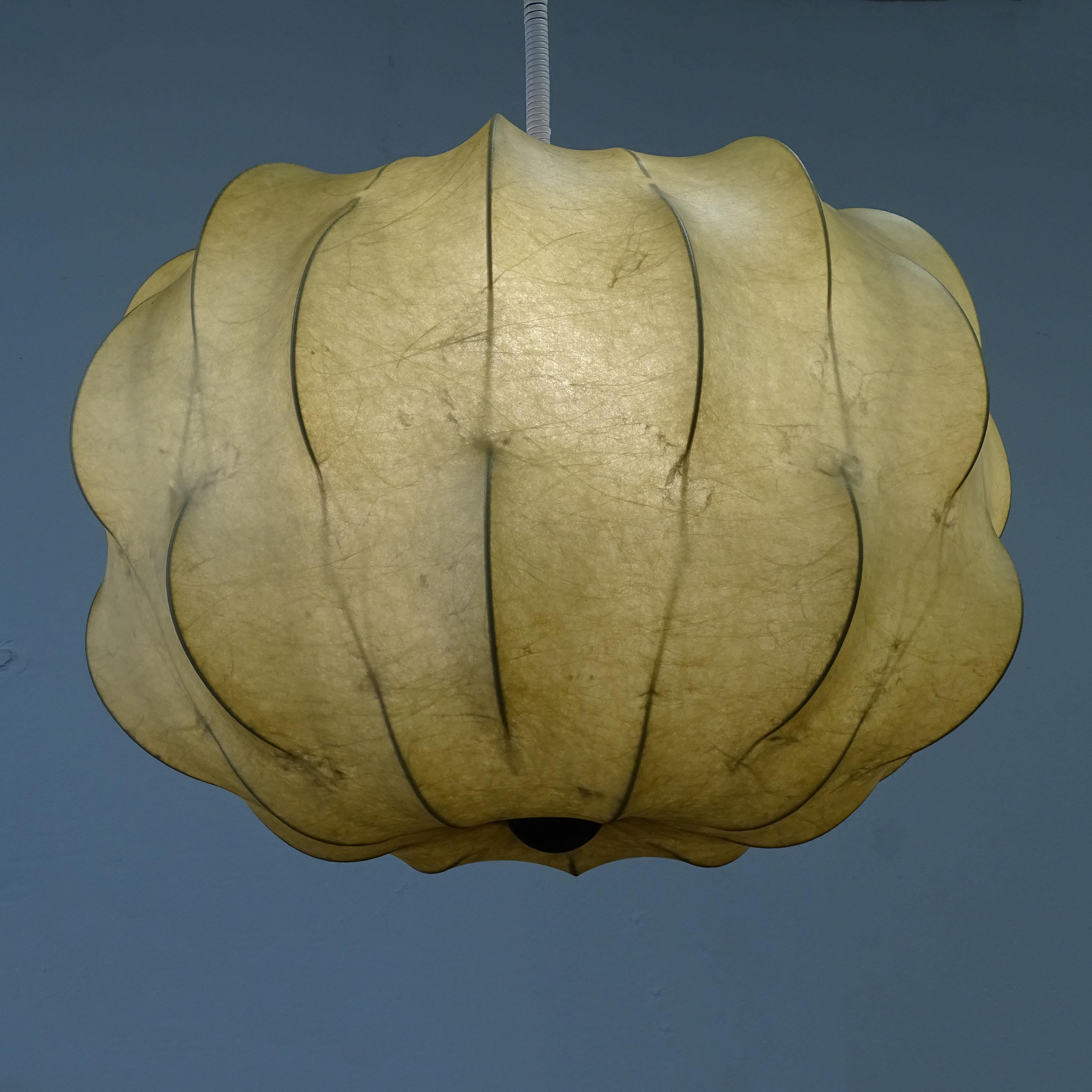 Large Italian Mid Century Cocoon Nuvola Chandelier, Tobia Scarpa for Flos, 1962 10