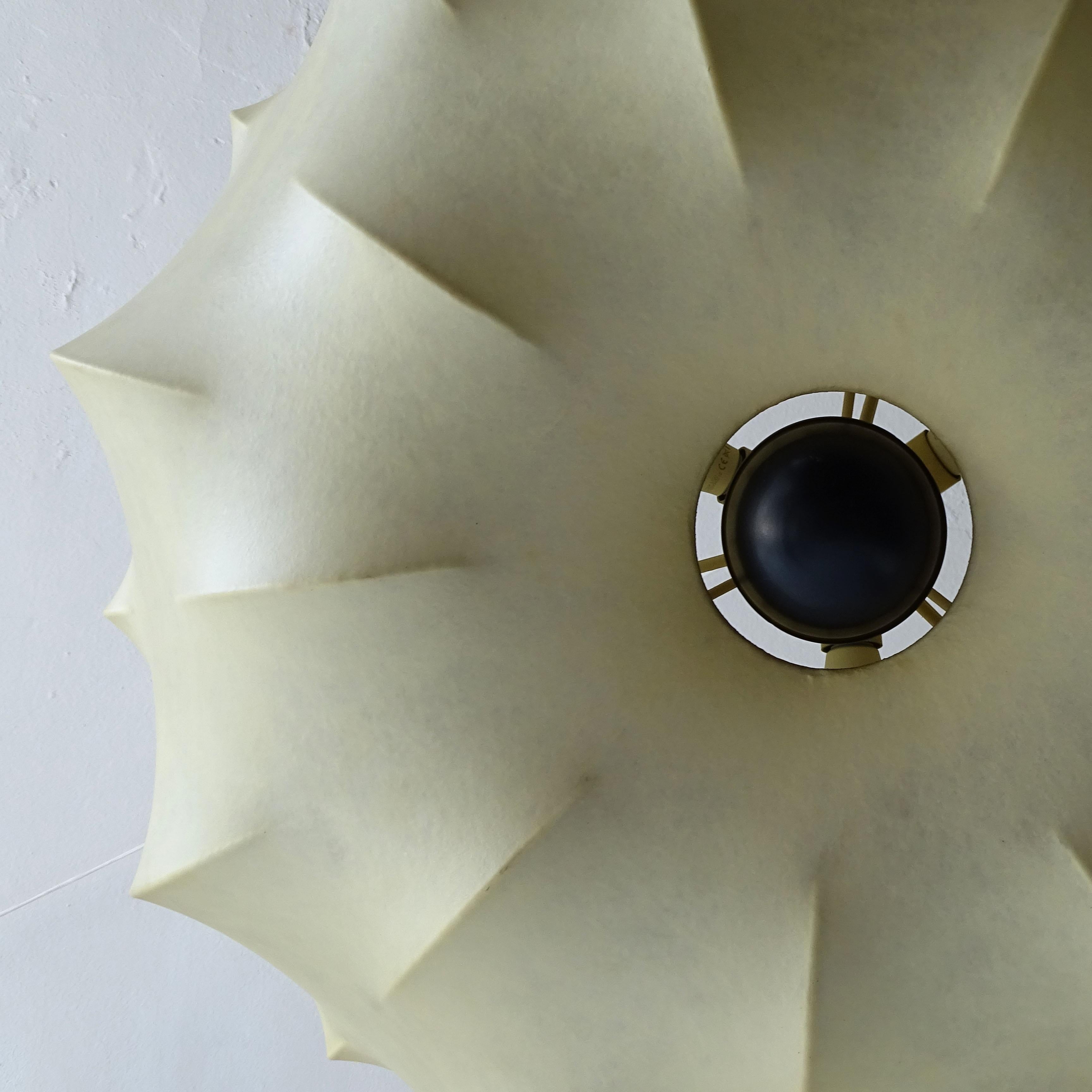 Large Italian Mid Century Cocoon Nuvola Chandelier, Tobia Scarpa for Flos, 1962 1