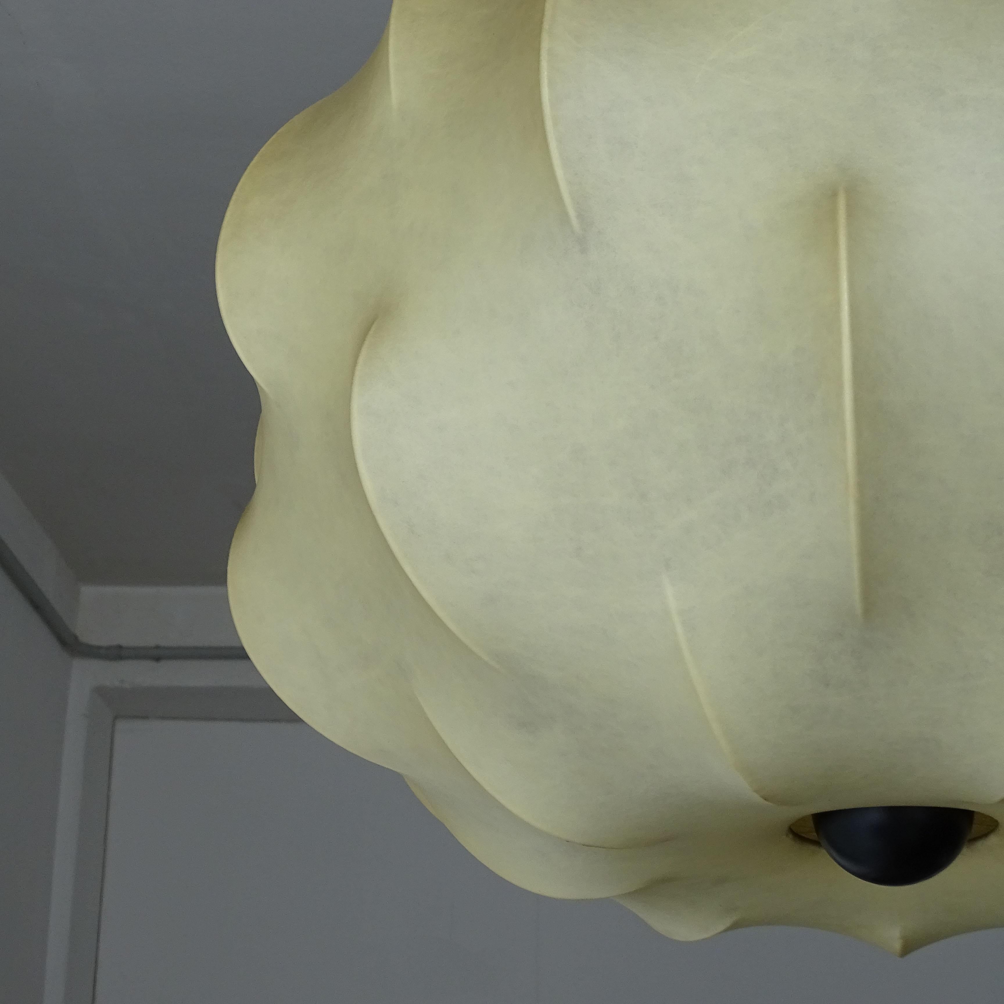 Large Italian Mid Century Cocoon Nuvola Chandelier, Tobia Scarpa for Flos, 1962 3