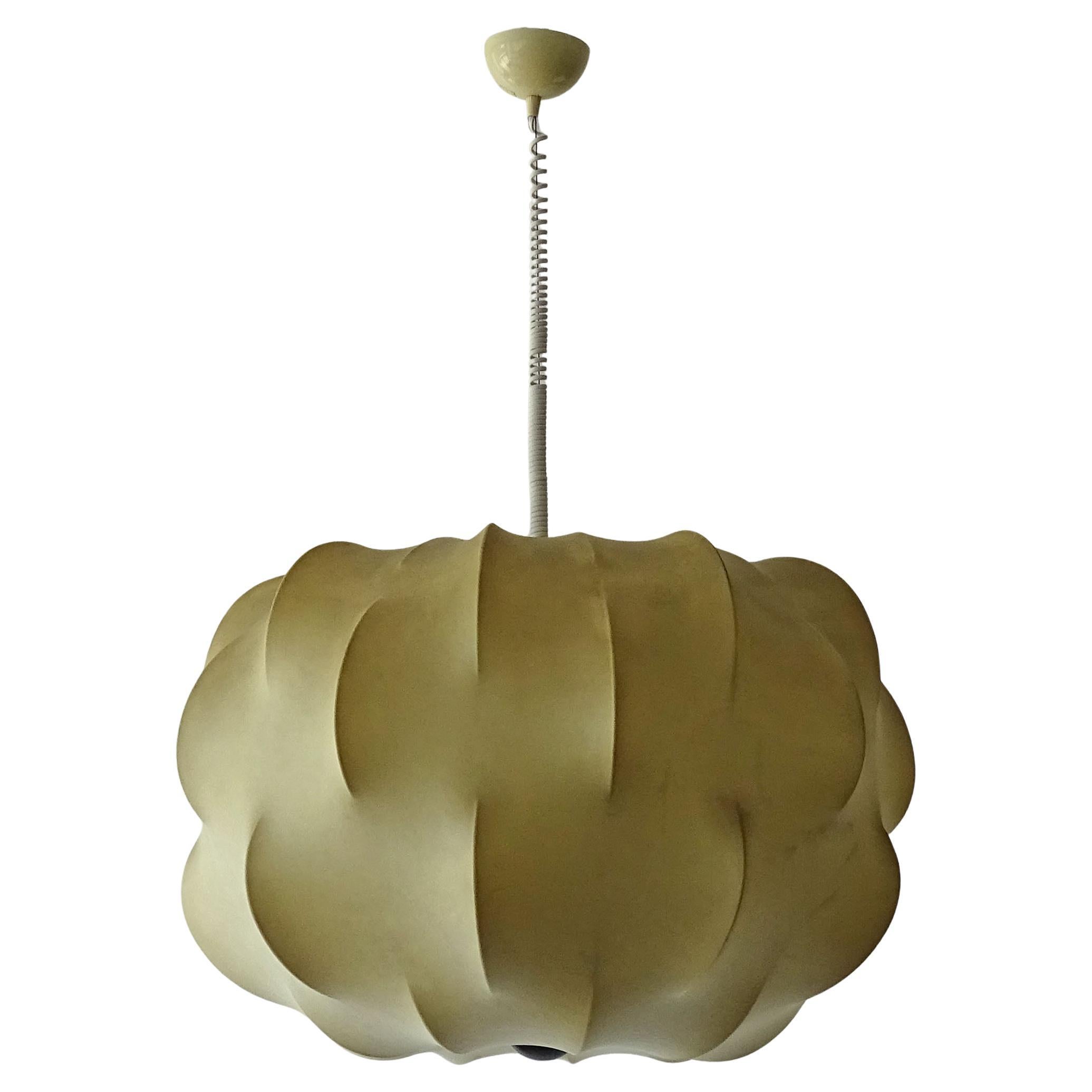 Grande lampadario italiano di metà secolo Cocoon Nuvola, Tobia Scarpa per Flos, 1962