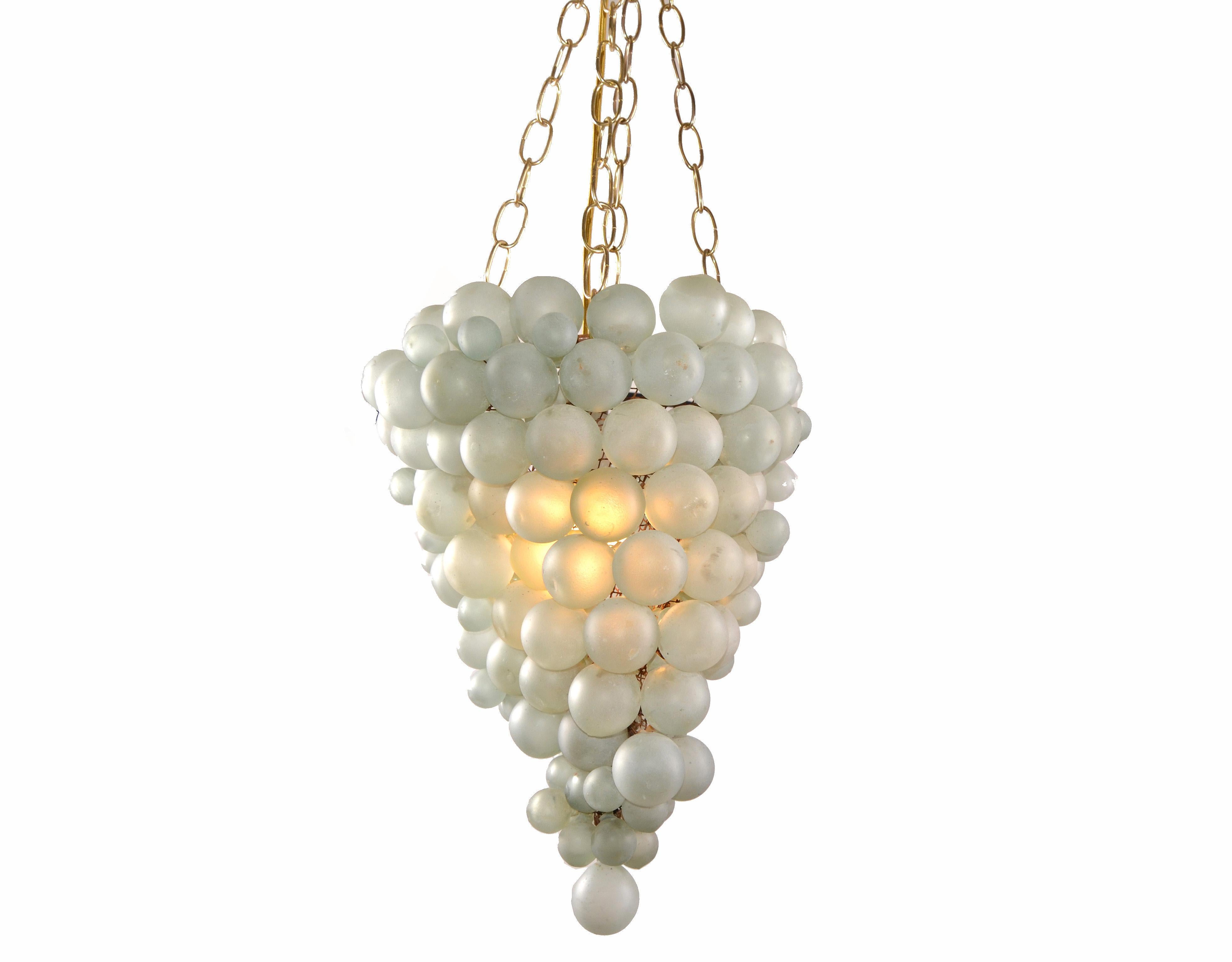 glass grape chandelier