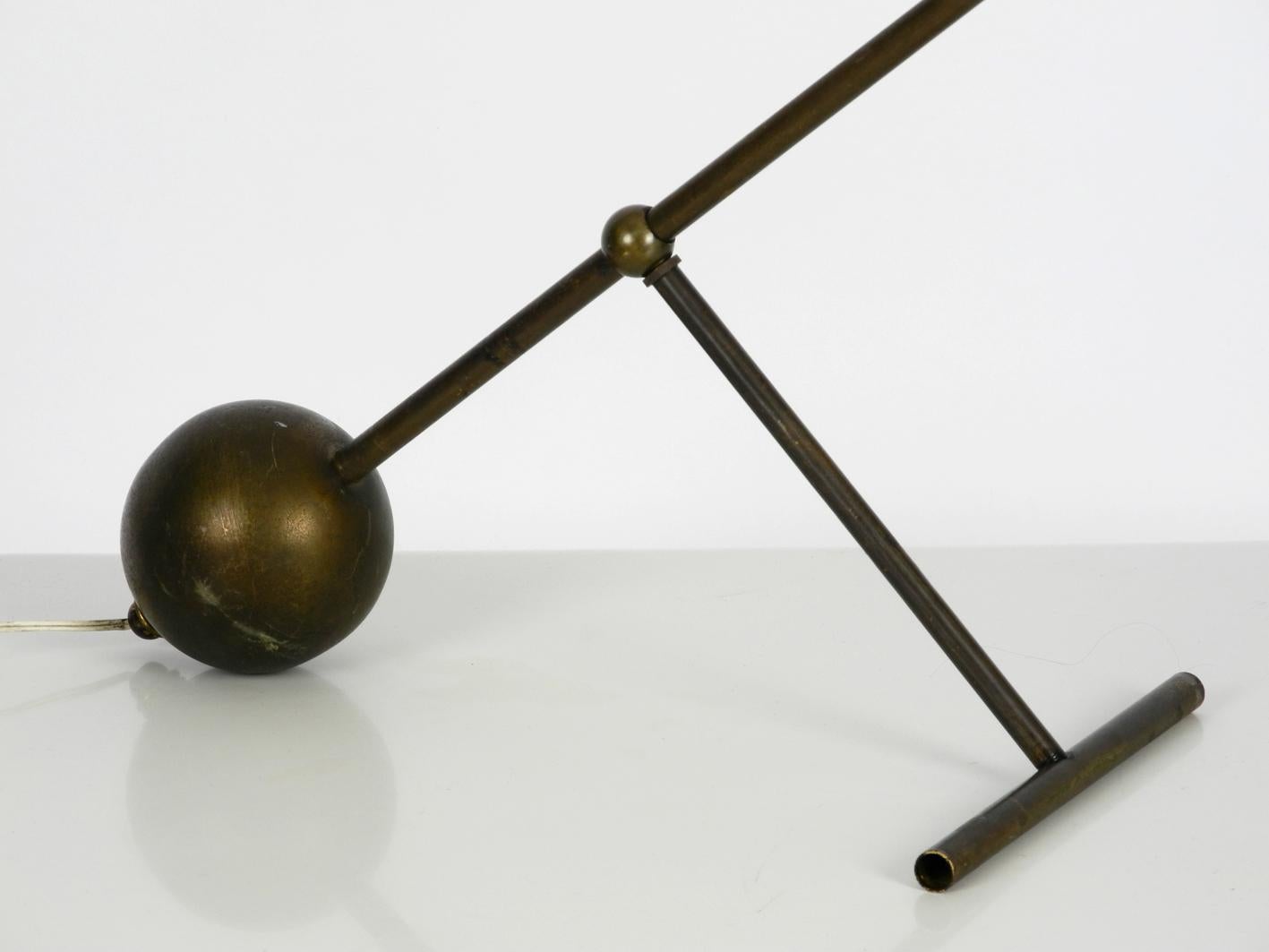 Large Italian Mid-Century Modern Industrial Height Adjustable Table Lamp 6