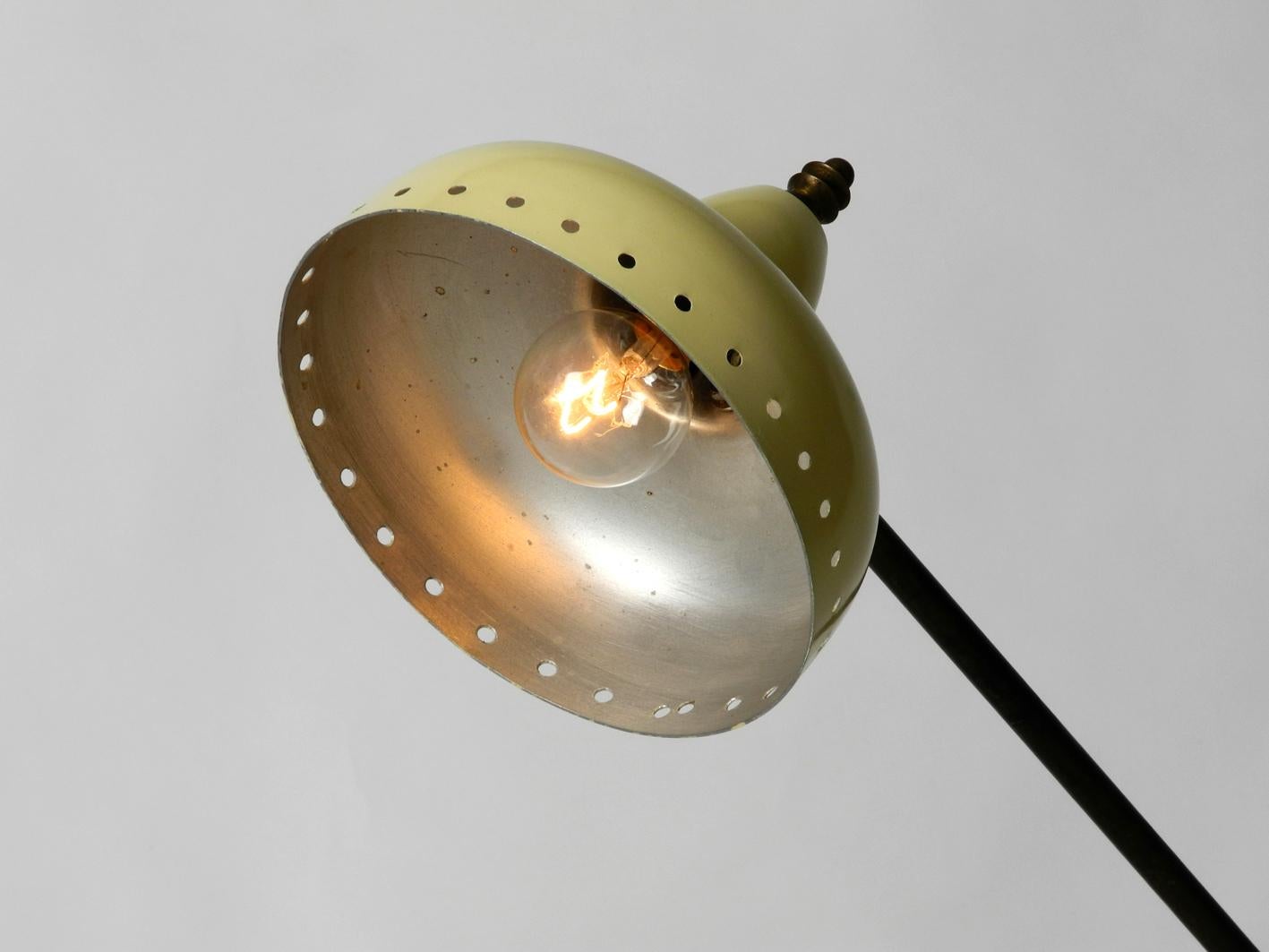 Large Italian Mid-Century Modern Industrial Height Adjustable Table Lamp 1