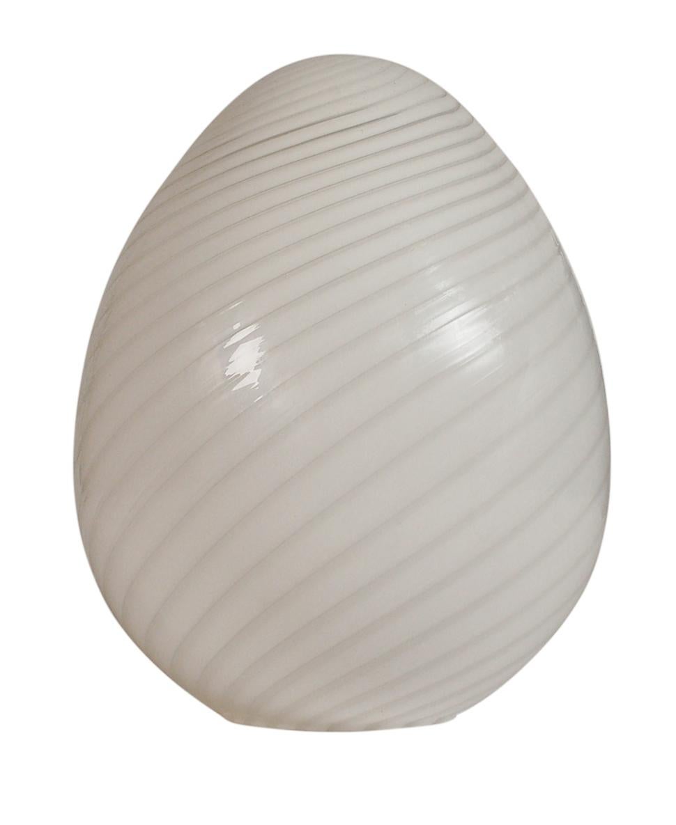 murano glass egg lamp