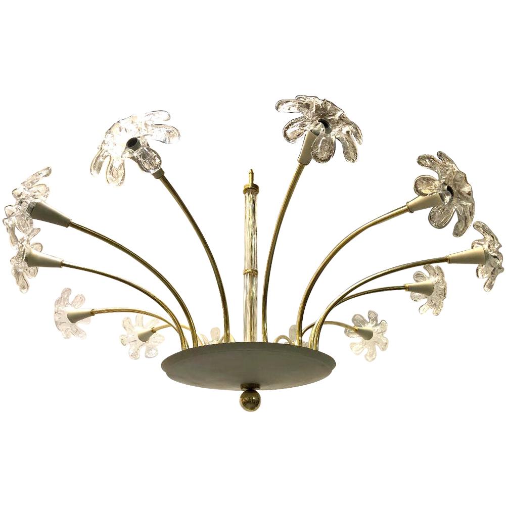 Large Italian Midcentury Chandelier