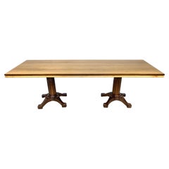 Large Italian Midcentury Dining Table in the Gothic Manner