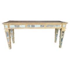 Grande console italienne à miroirs