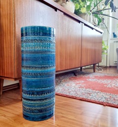 Large Italian Modern Ceramic Umbrella Stand by Aldo Londi for Bitossi, Italy 70s