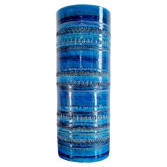 Large Italian Modern Ceramic Umbrella Stand by Aldo Londi for Bitossi, Italy 70s