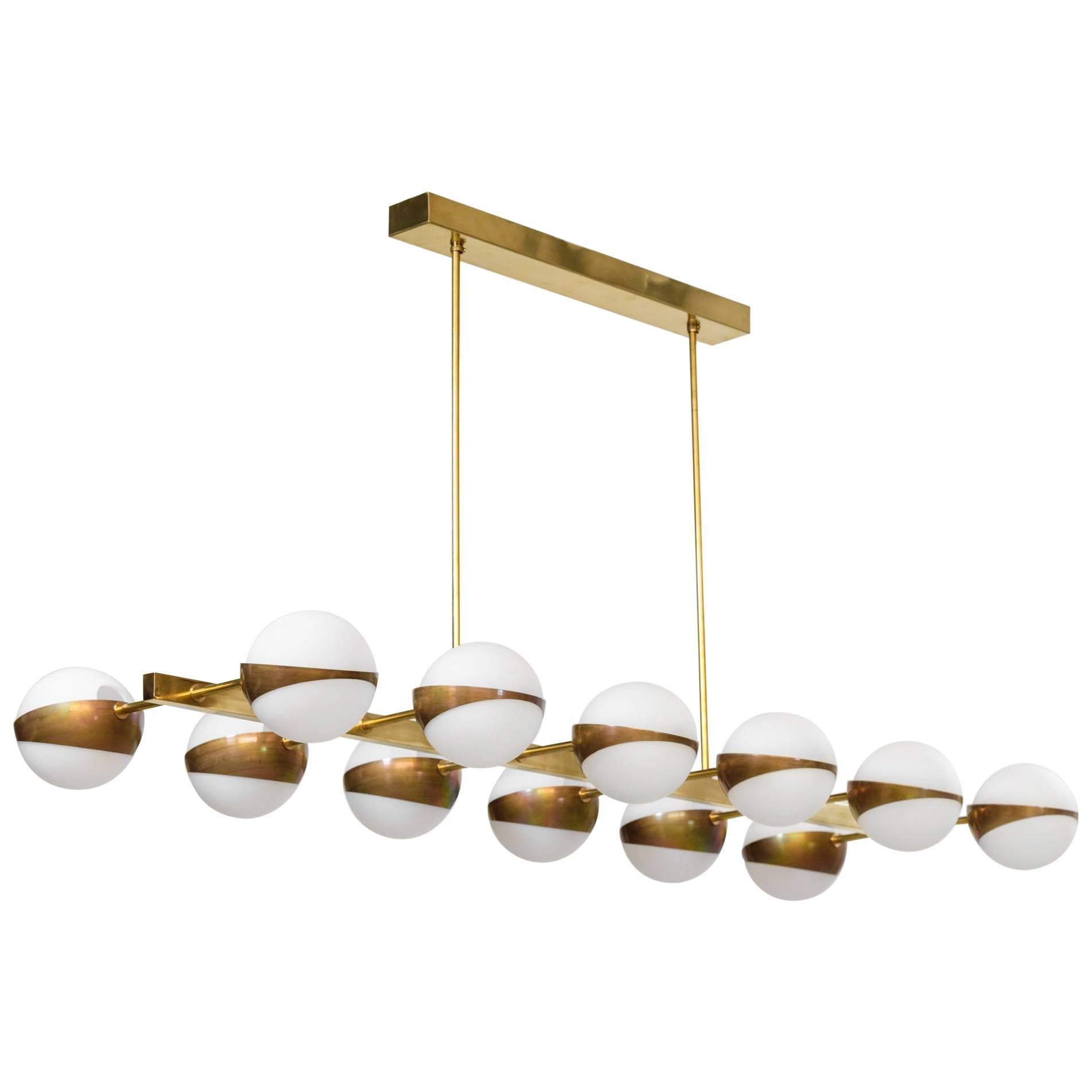 Grand lustre italien Modernity 12 Lights, Stilnovo Style