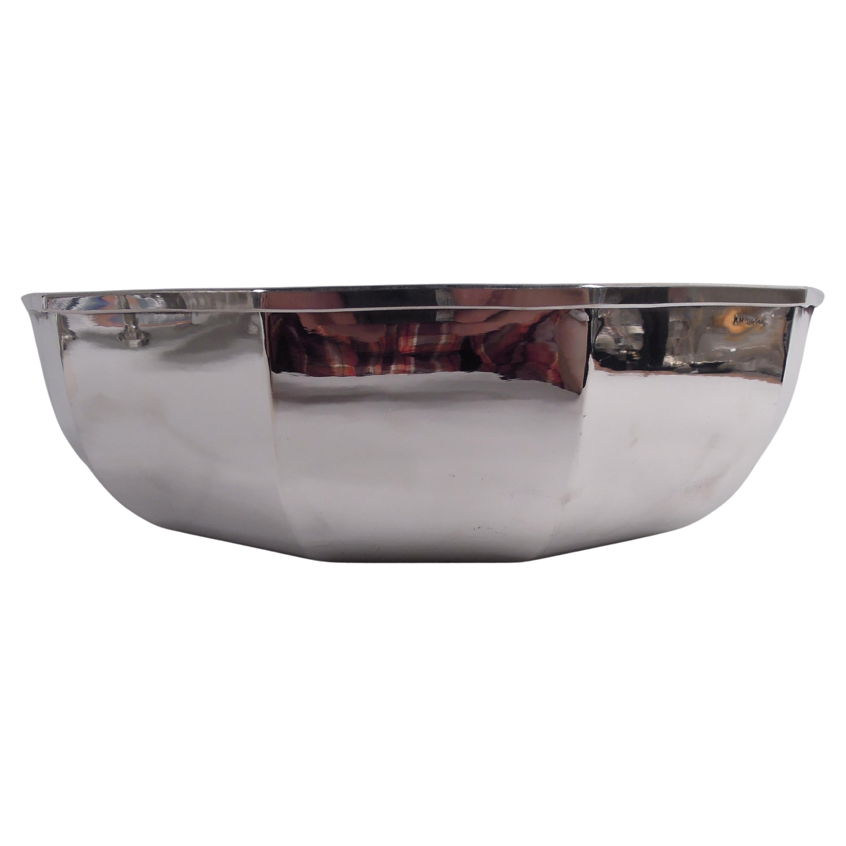 Große italienische Modern Classic Silver Schale im Angebot