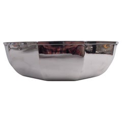 Large Italian Modern Classical Silver Bowl