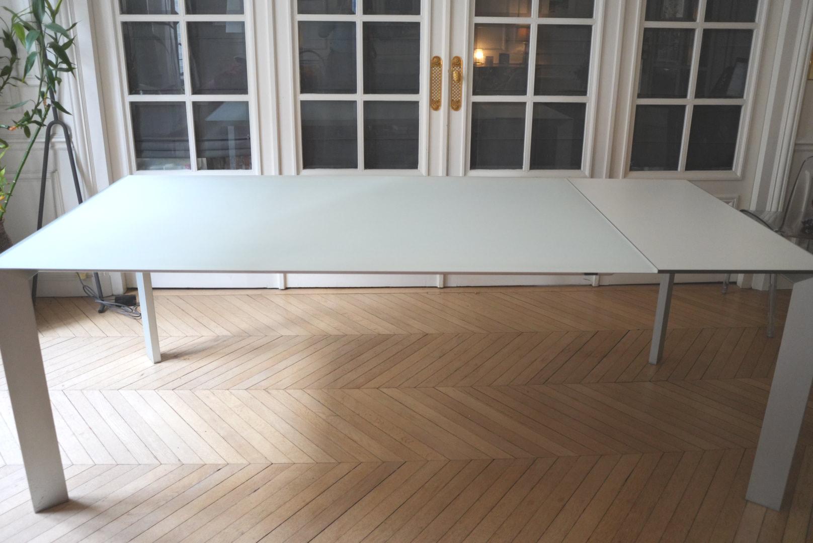 Grande table de salle à manger moderne italienne extensible (260 cm) Nori modèle-Bartoli Design en vente 2