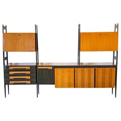 Large Italian Modern Wall Unit, Italy, 1950s