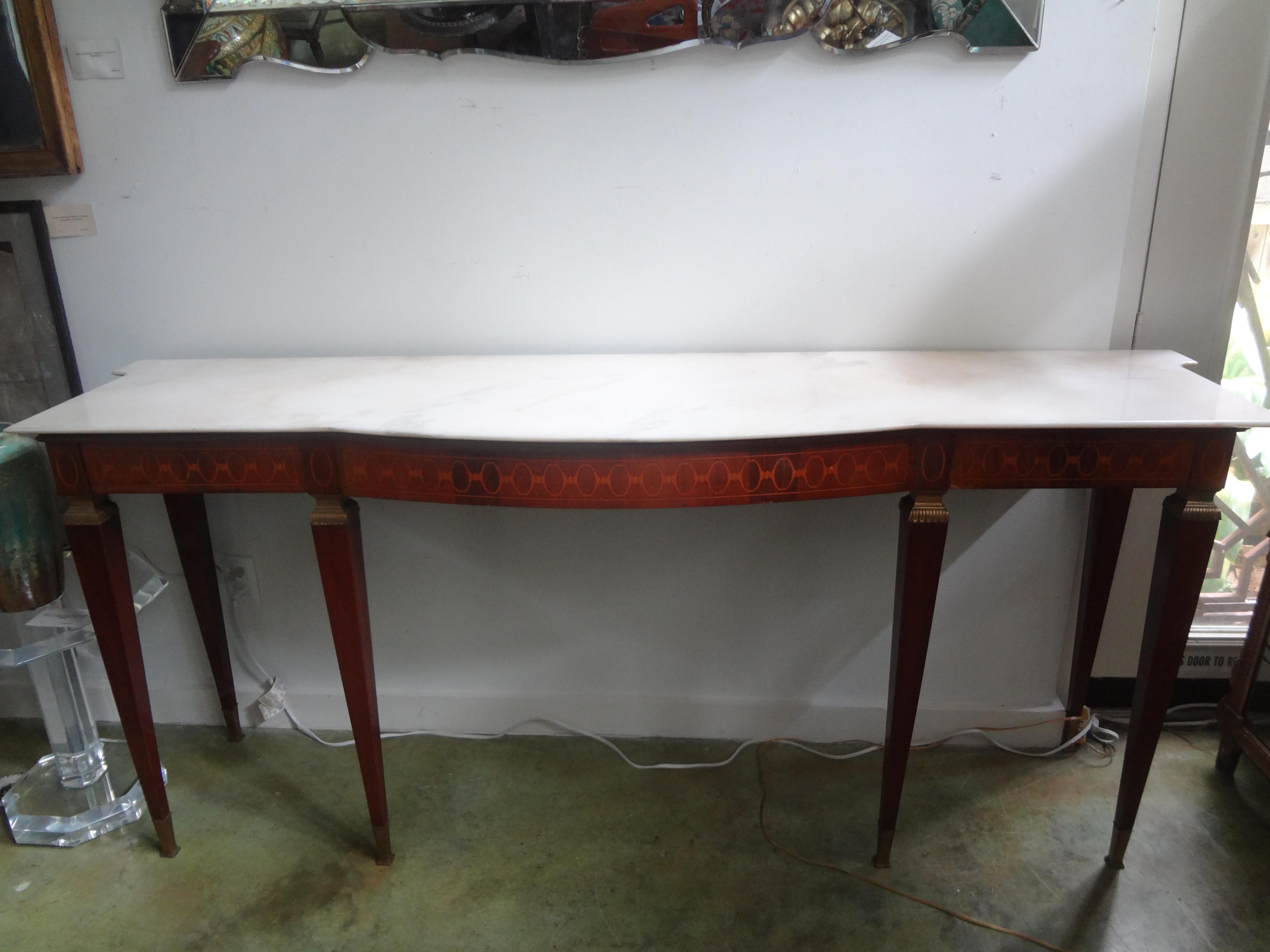Large Italian Neoclassical Style Console Table Attributed to Paolo Buffa 6