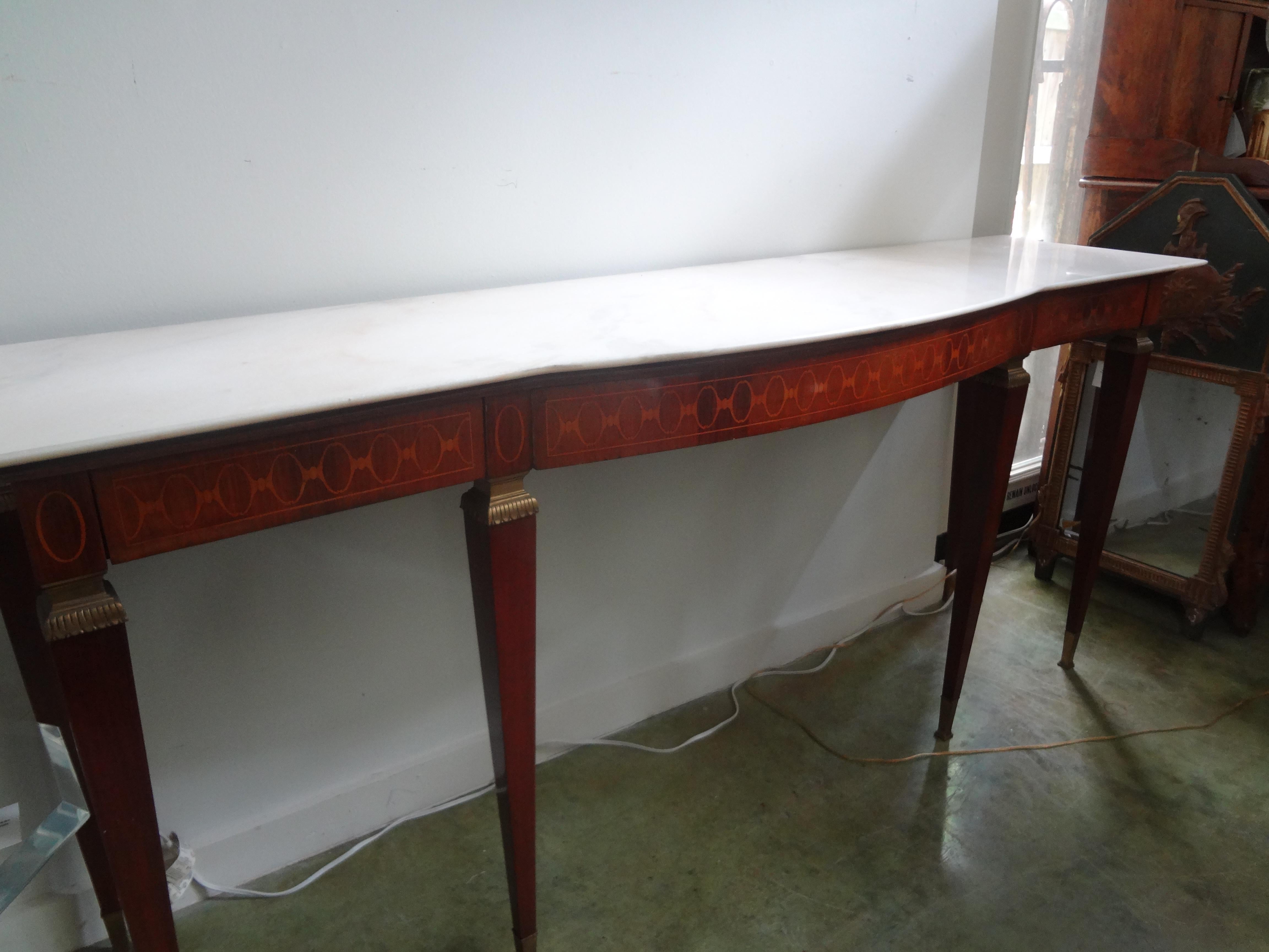 Large Italian Neoclassical Style Console Table Attributed to Paolo Buffa 9