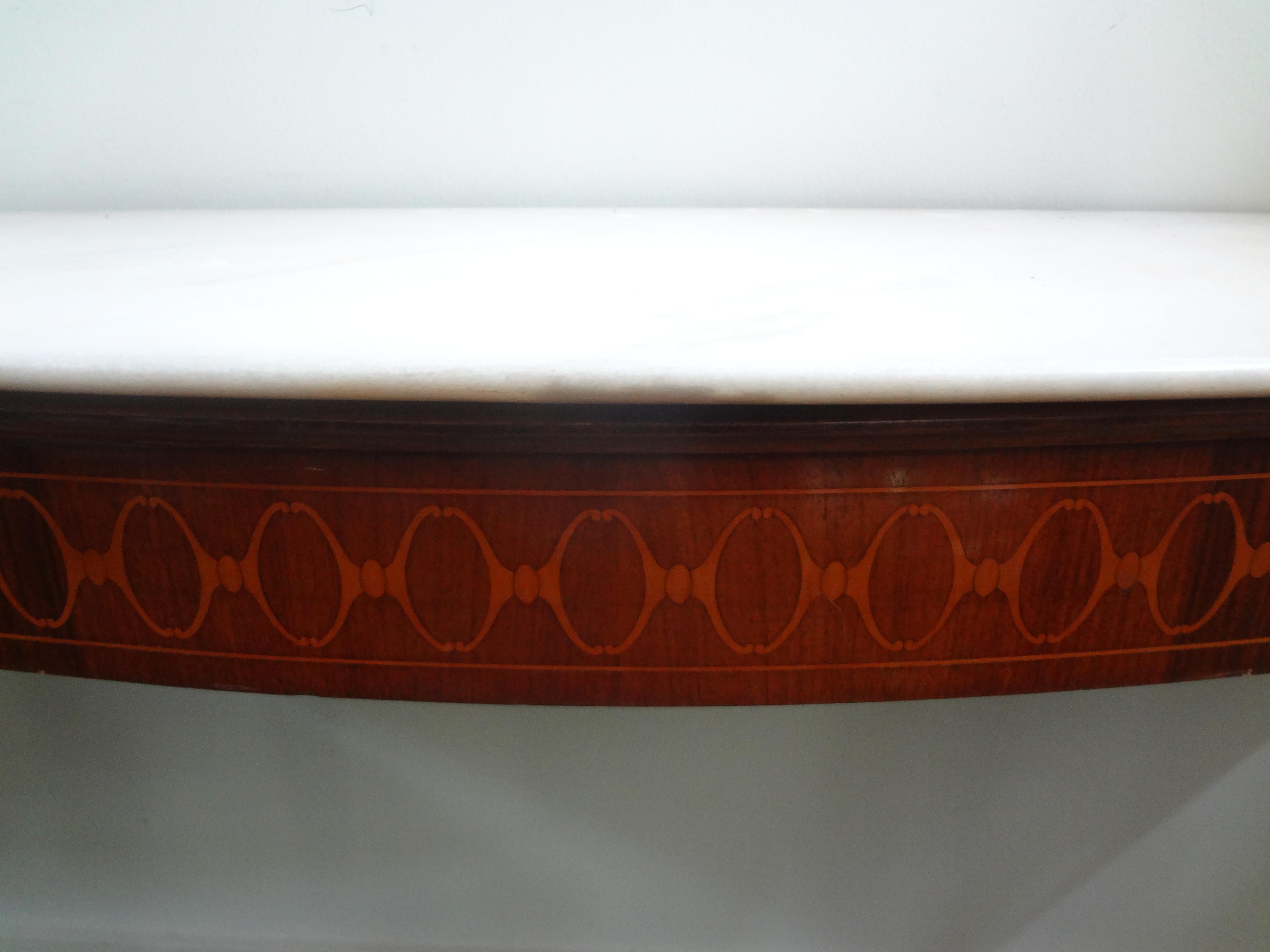 Large Italian Neoclassical Style Console Table Attributed to Paolo Buffa In Good Condition In Houston, TX