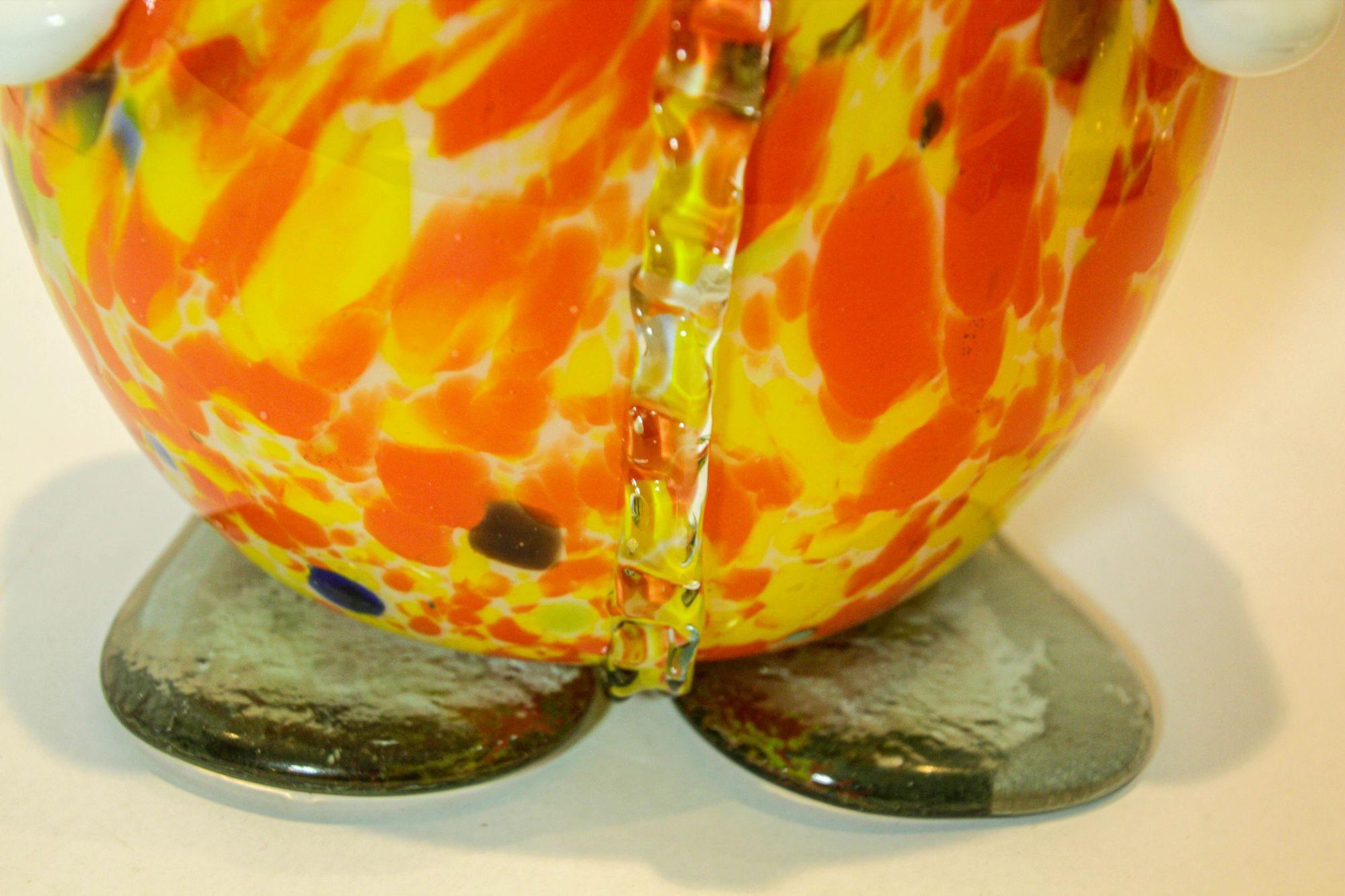 Large Italian Murano Art Glass Clown Decanter Bottle 1960s For Sale 10