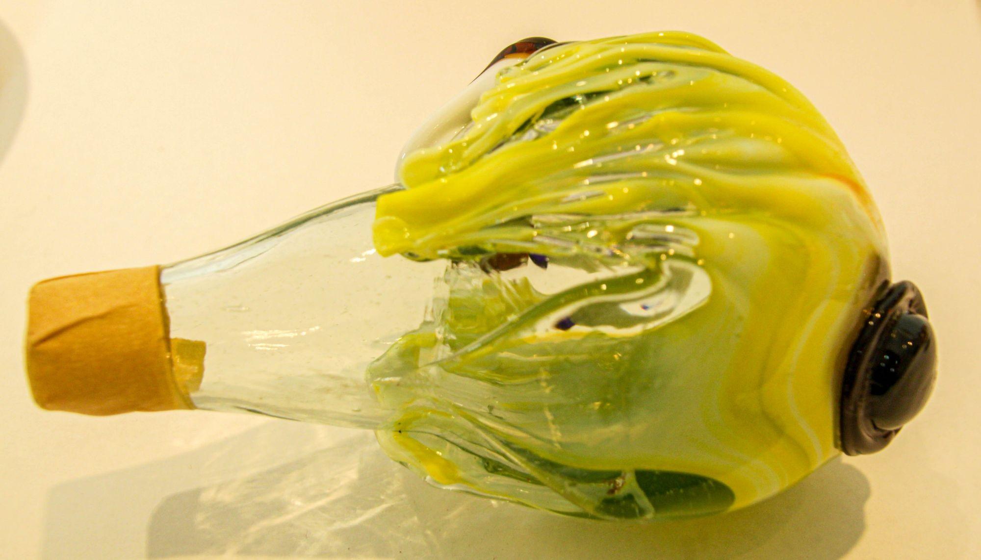 Large Italian Murano Art Glass Clown Decanter Bottle 1960s For Sale 1