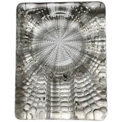 Large Italian Murano Bubble Glass Cigar 420 Ashtray